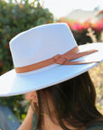 Wide Brim Ribbon Bolero Hat