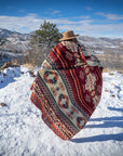 Andean Alpaca Wool Blanket - Wildfire