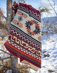 Andean Alpaca Wool Blanket - Wildfire