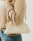 Lacy Woven Frame Crossbody Bag