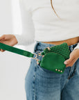 Wonderlust Woven Dual Pouch Wristlet