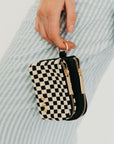 Woven Cameron Double Zip Clippable Card Wallet
