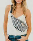 Woven Susie Vegan Leather Bum Bag