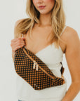 Woven Susie Vegan Leather Bum Bag