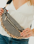 Woven Susie Vegan Leather Bum Bag