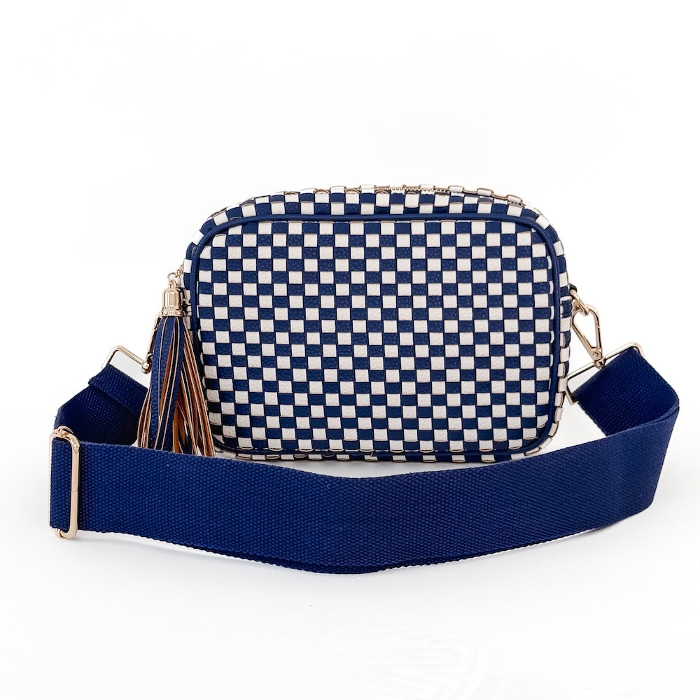 Woven Willow Camera Crossbody Bag