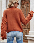 Weekend Style Rib-Knit Dropped Shoulder Sweater - Online Only *