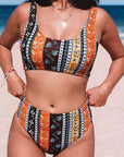 Printed Two-Piece Swimsuit - Online Only