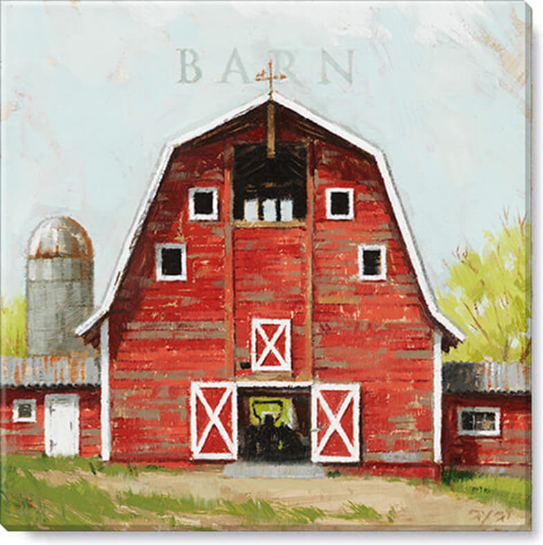 Darren Gygi Red Barn Wall Art 36x36 - Online Only