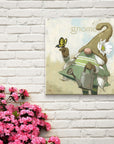 Darren Gygi Garden Gnome Wall Art 36x36 - Online Only