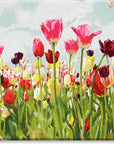 Darren Gygi Home Tulip Field Landscape Wall Art 36x36 - Online Only
