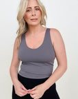 11 Colors - FawnFit Short Lift Tank 2.0 with Built-in Bra