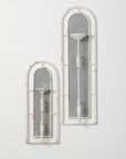 Weathered Wall Candle Sconces Set of 2 - Online Only