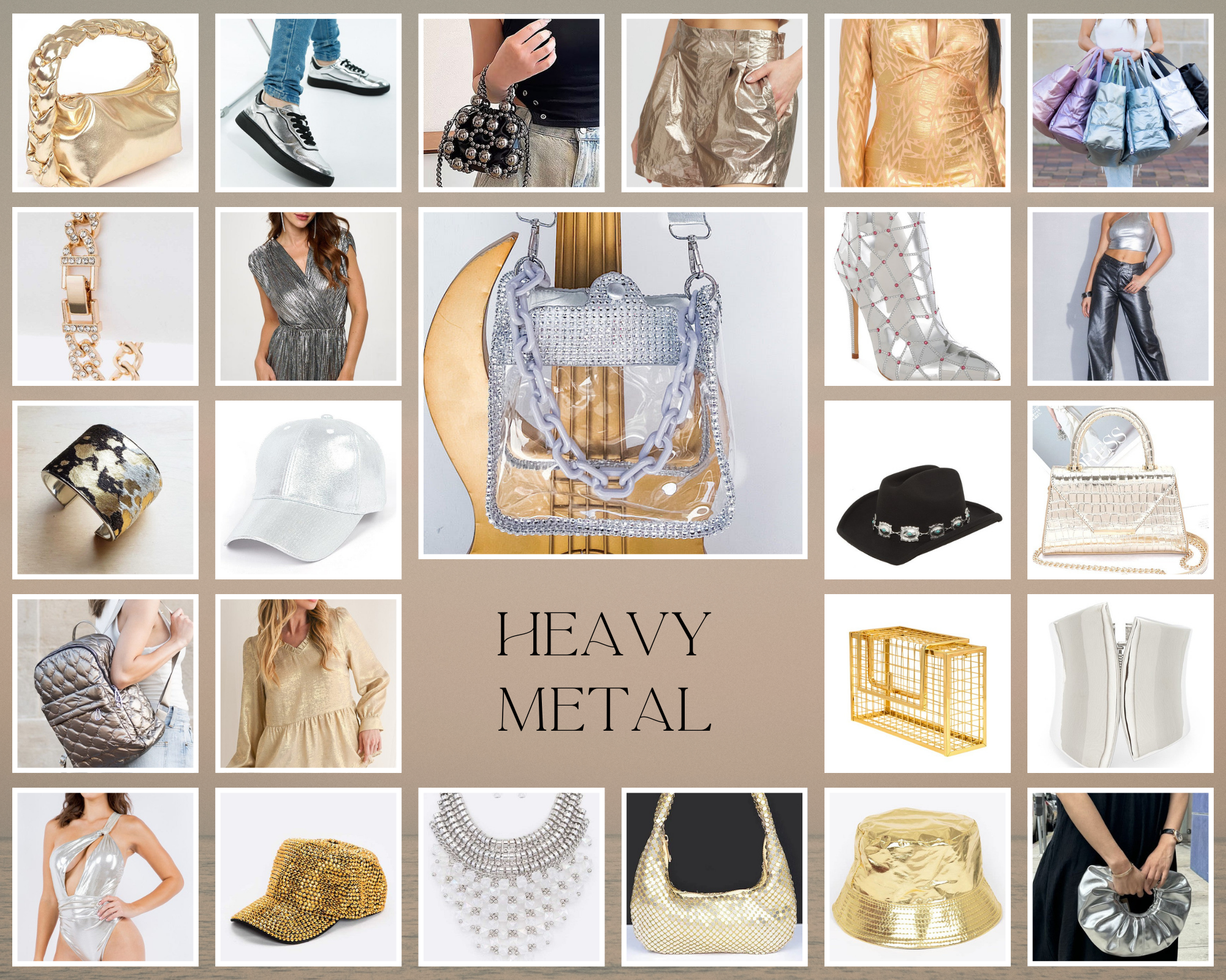 Heavy Metal: The Rise of Metallic Clothing and Accessories ✨👗👜