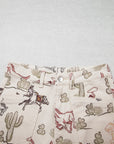 Prairie Rider Western Print Straight Leg Jeans