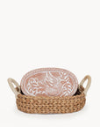 Bread Warmer & Basket - Bird Oval