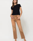 VERVET by Flying Monkey High-RIse Straight Crop Jeans