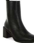 Muskox Square Toe Faux Leather Boots