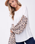 e Luna PLUS Animal Mixed Volume Sleeve Top