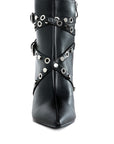 Jaunts Eyelets & Studs Harness Ankle Boots