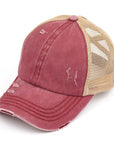 C.C Multi Level Crisscross Pony Cap