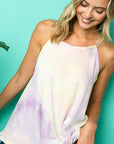 e Luna PLUS Tie Dye Thermal Camisole Top