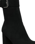 Wanderer Flared Block Heel Mid-Calf Boots