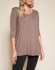 Fabina Bamboo Elbow Tunic Tee