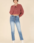 Melange Multicolor Sweater Top - Online Only