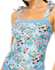 One Piece Bathing Suit Floral Print