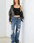 HAMMER COLLECTION Distressed High Waist Jeans