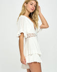 One and Only Collective Flutter Sleeved Romper - Online Only