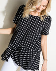 e Luna Polka Dot Tunic Top