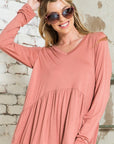 e Luna PLUS Solid Babydoll Top