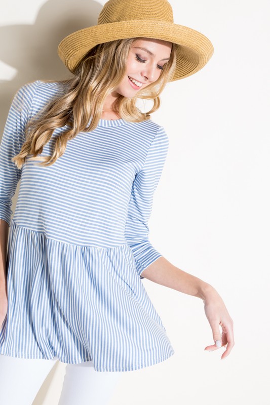 e Luna PLUS Pin Stripe Tunic