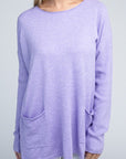 Zenana Viscose Front Pockets Sweater