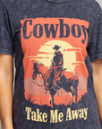 Cowboy Take Me Away Graphic Top - Online Only