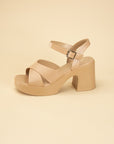 TOUCH-S Crisscross Sandal Heels