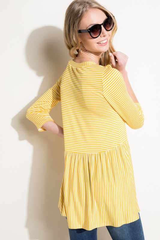 e Luna PLUS Pin Stripe Tunic