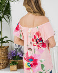 e Luna Floral Off Shoulder Top