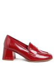 Umdoni Penny Strap Block Heel Loafers