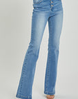 RISEN Full Size High Rise Button Fly Bootcut Jeans