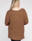 Eesome Plus Size Crew Neck Knit Sweater