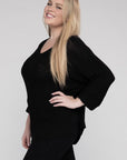 Eesome Plus Size Crew Neck Knit Sweater