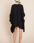 Jade By Jane Wide Sleeve Ruffle Kimono