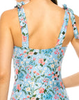 One Piece Bathing Suit with Floral Print