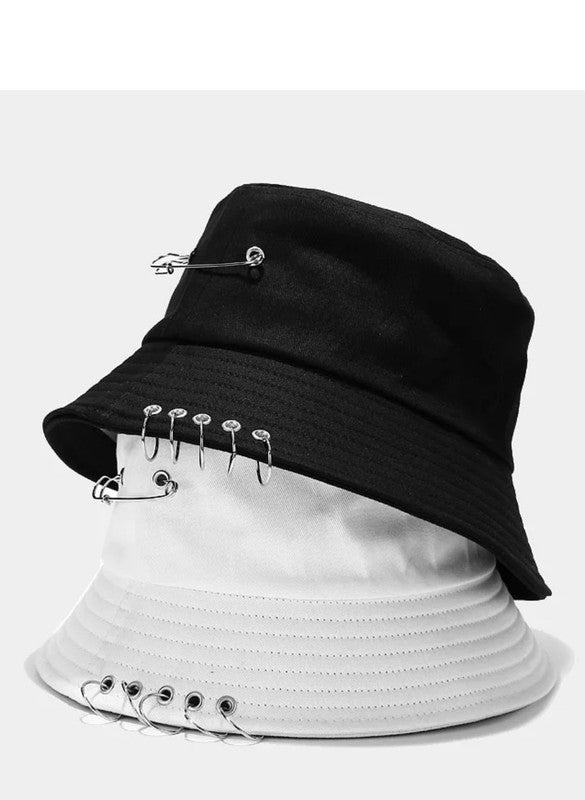 Fashion Cotton Bucket Hat With Rings - Online Only