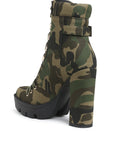 Palmetto Camouflage Ankle Boots