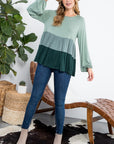 e Luna PLUS Color Block Tiered Swing Top