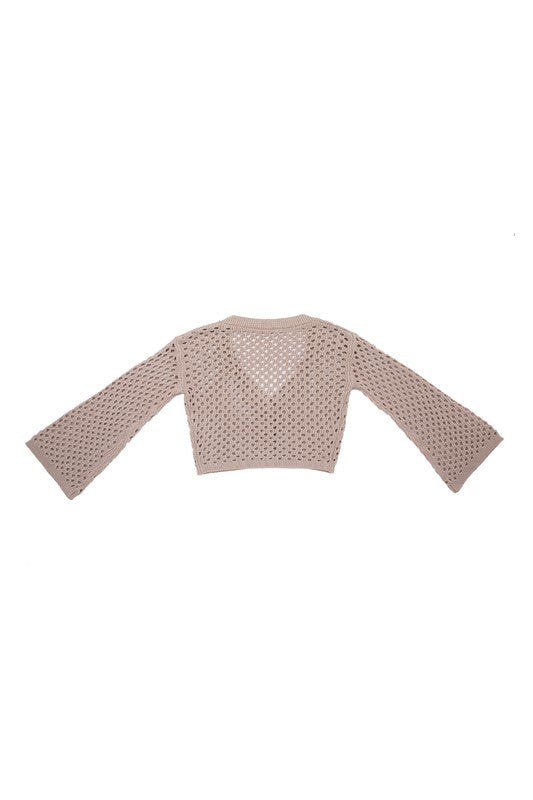 Lilou Hole-Knit Cardigan